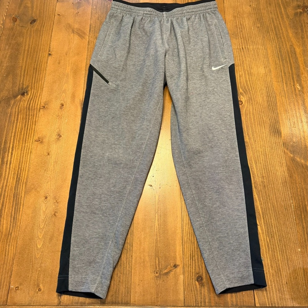 Nike Sweatpants Gray Black Men's Size XL Elastic Waist Drawstring 930565